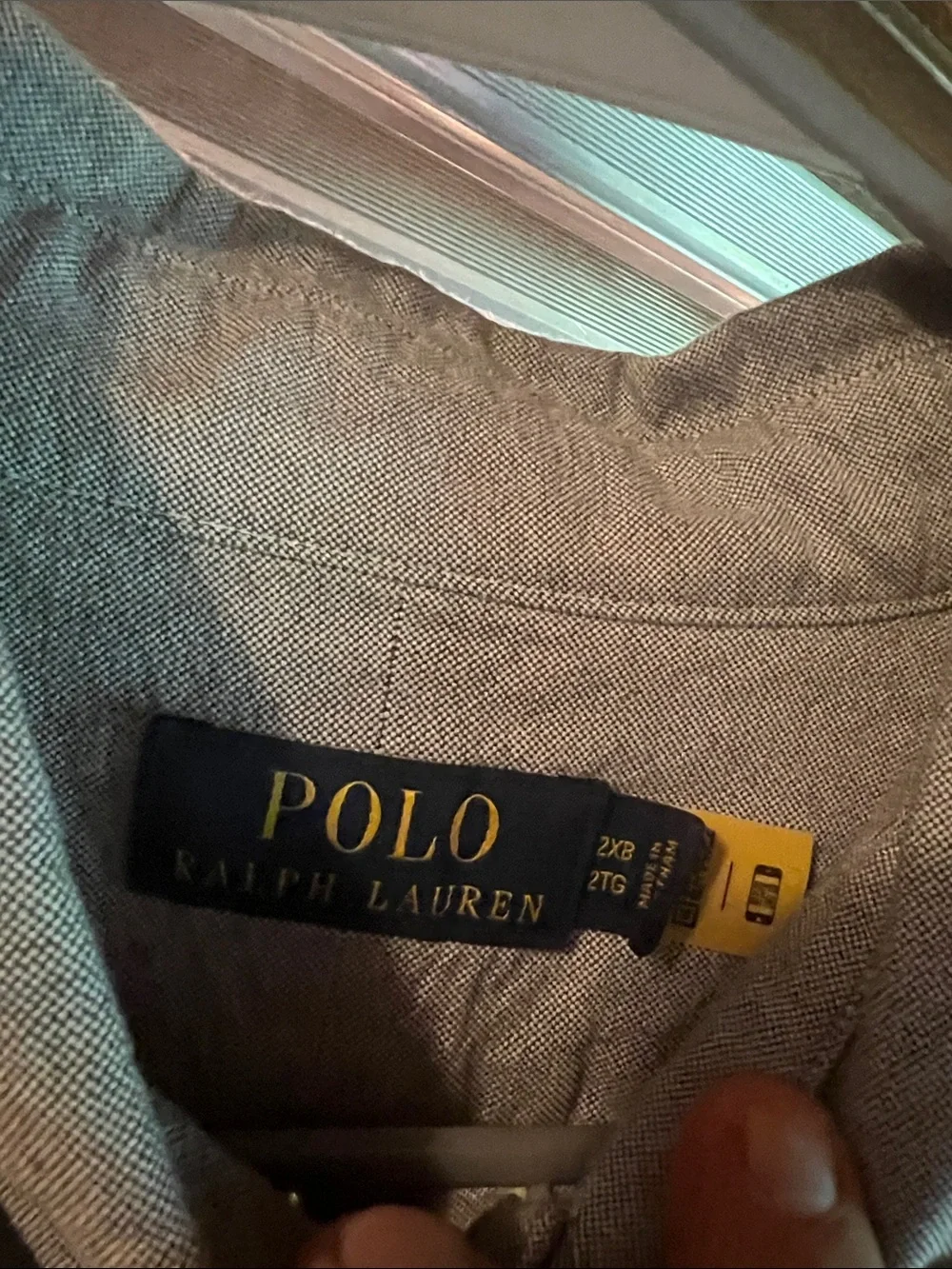 Polo by Ralph Lauren Short-Sleeve Button-Down Shirt in Slate Blue